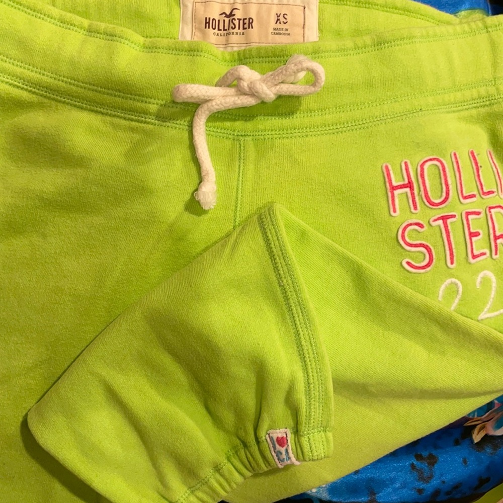 Lime Green Hollister Capri Sweatpants